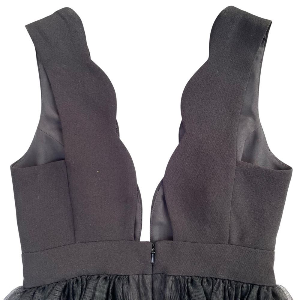 BCBGeneration Black Tulle Maxi Dress XS Backless Balletcore Prom Cocktaill - Picture 4 of 16